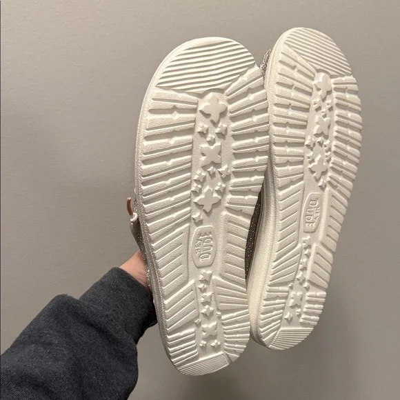 Hey Dude m Sparkly Sneakers - Silver - Picture 3 of 4